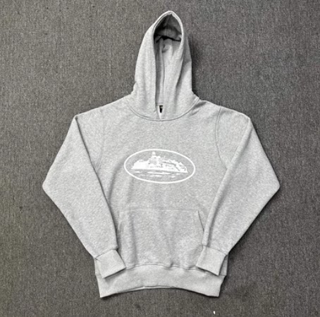 Mechao Corteiz Alcatraz Print Street Men's and Women's Loose Basic Hooded Sweatshirt Casual Sweatpants Suit
