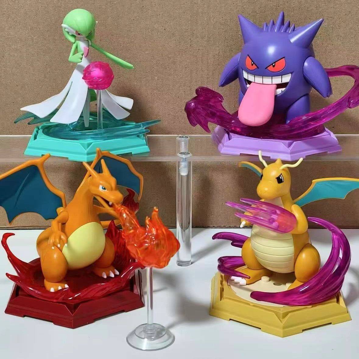 奇妙积木宝可梦手办第二弹喷火龙沙奈朵耿鬼甲贺忍蛙拼装玩具摆件,模玩/动漫/周边/娃圈三坑/桌游,潮玩盲盒,淘宝优惠券,粉丝福利购,淘宝优惠卷