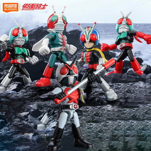 布鲁可积木昭和假面骑士蒙面超人星光版第五弹5代Q版公仔埃克斯x