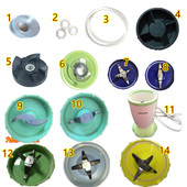 搅拌杯 九杨料理机JYL 干磨刀座绞肉刀座 350s A070 350 350b