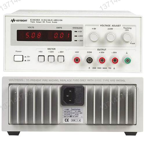 Keysight E3630A 三路数字直流电源供应器 精密稳压15W电源