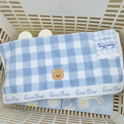 MINISO名创优品GWEN BEAR奶油小熊系列毛巾可爱卡通洗脸擦头巾