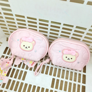 MINISO名创优品轻松小熊系列贝壳化妆包(小号)便携可爱零钱包