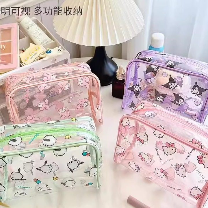 透明护肤品卡通创意收纳包防水