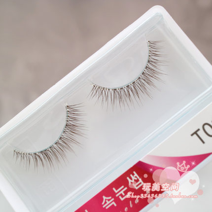 日常妆超自然逼真眼头磨尖棕色假睫毛交叉01上班族清新裸妆小可爱