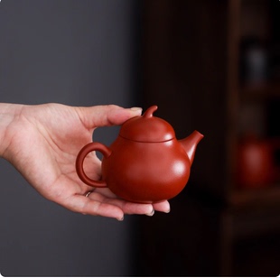 中式紫砂壶手工橘皮朱泥黄段泥小梨文旦壶功夫茶具家用泡茶壶礼盒