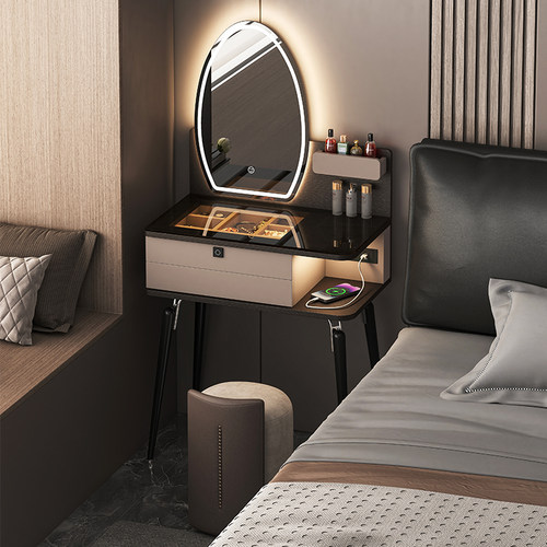 意式小型70cm床头实木化妆桌