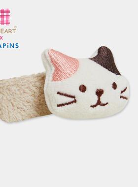 LIVHEART&hapins小猫发夹刘海夹子边夹猫咪毛绒小发夹侧边夹