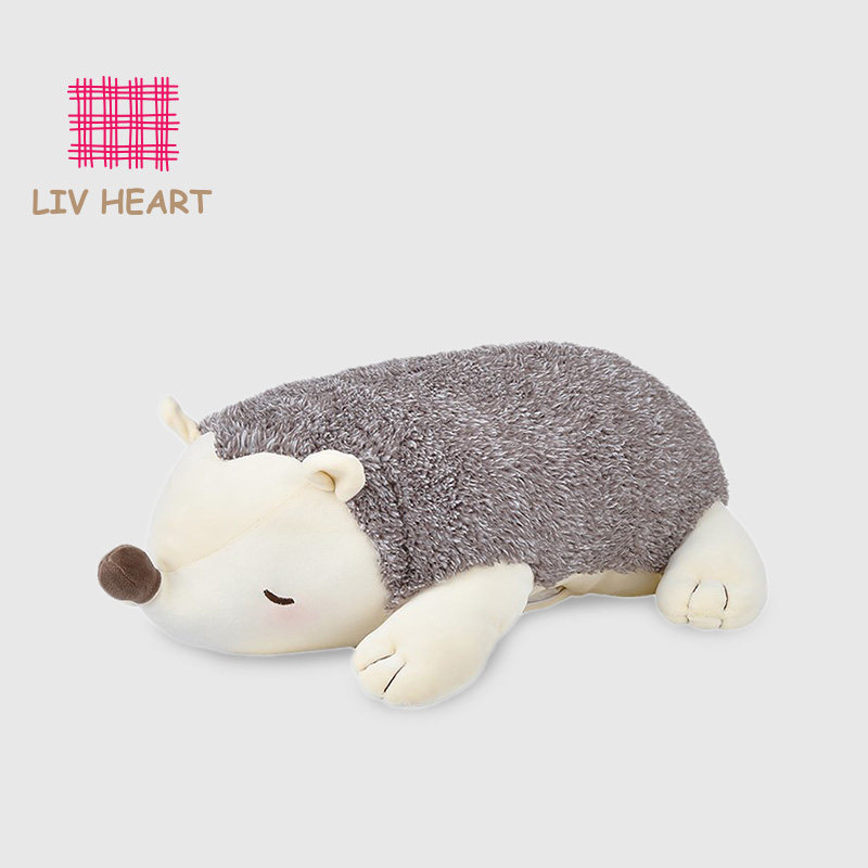 LIVHEART 森林咖啡馆 刺猬暖手抱枕玩偶毛绒玩具娃娃公仔礼物