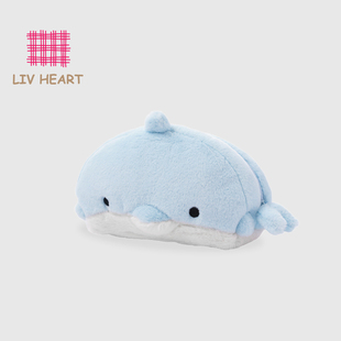 LIVHEART海豚多功能化妆包毛绒玩具公仔玩偶便携收纳包包礼物