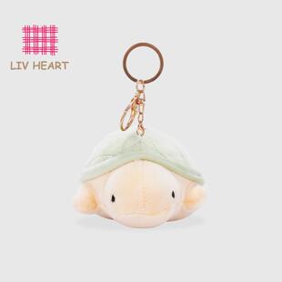 LIVHEART绿色小海龟挂件玩偶毛绒玩具包包挂偶娃娃背包钥匙扣