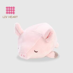 LIVHEART缤可粉色猪猪抱枕玩偶毛绒玩具小猪公仔安抚娃娃礼物