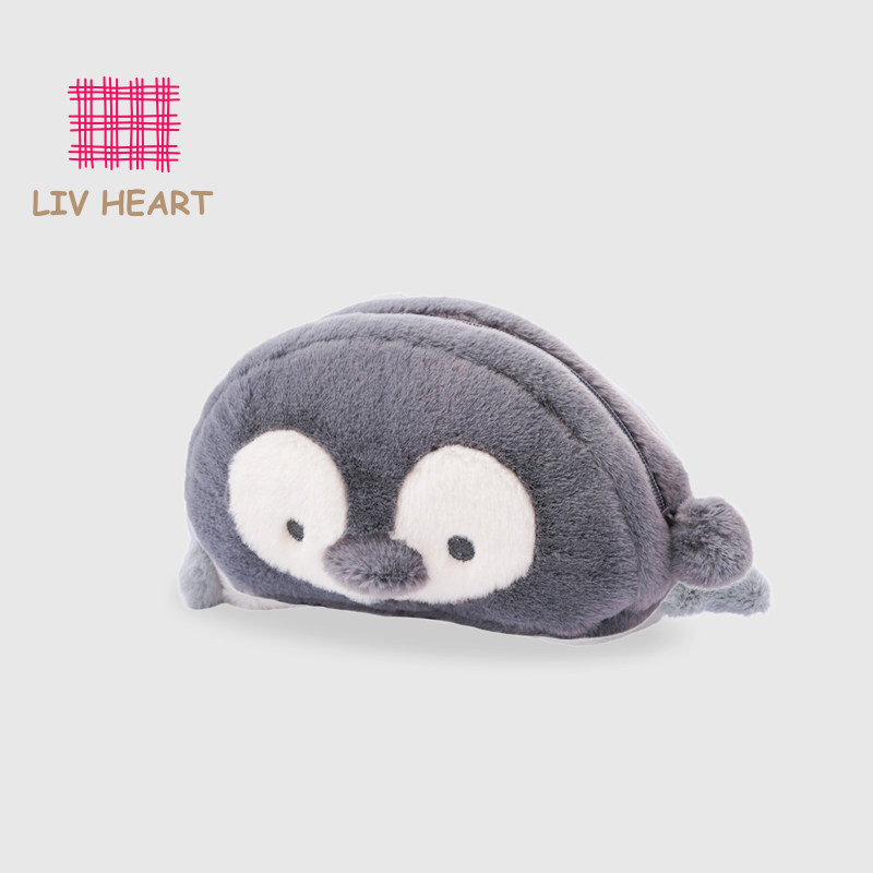 LIVHEART企鹅化妆包可爱动物随身便携外出多功能收纳袋小包女