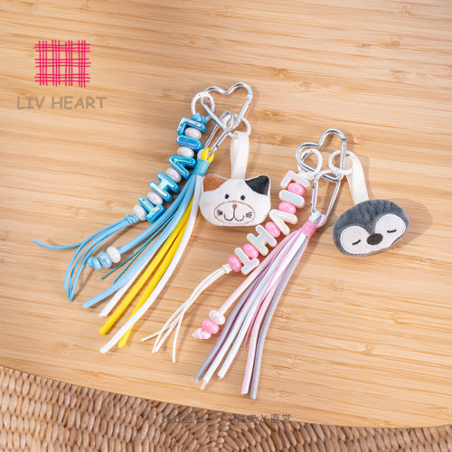 LIVHEART茶米猫包包挂件