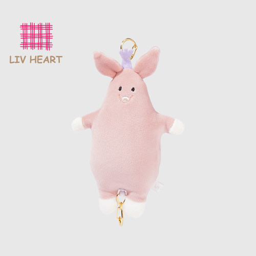 LIVHEART粉猪挂件玩偶