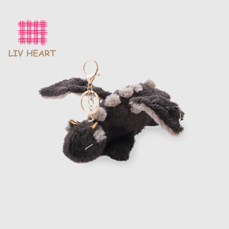 LIVHEART小黑龙玩偶包包挂件