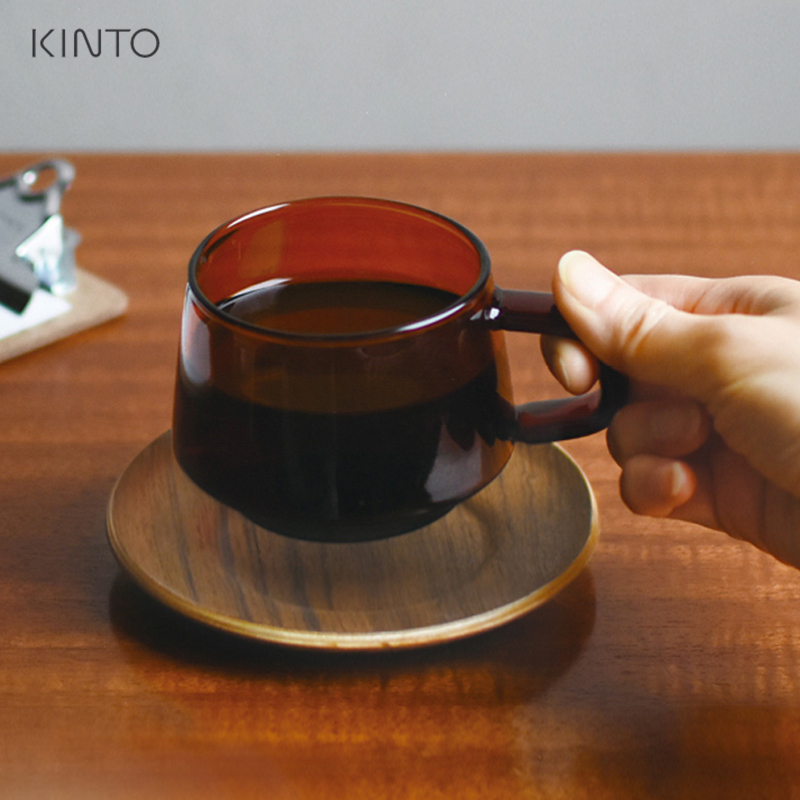 Kinto实木杯垫咖啡杯茶杯