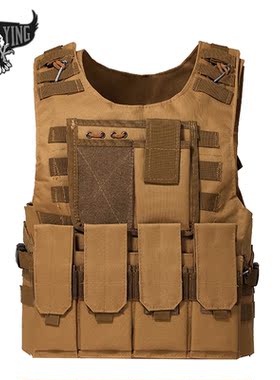 两栖多功能战术背心马甲黑色背心两栖作战背心特种兵作战背心
