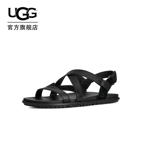 UGG平底露趾休闲人字绑带款凉鞋