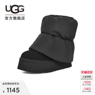 UGG冬季女士舒适时尚厚底双面袜筒经典迷你休闲短靴雪地靴1158275