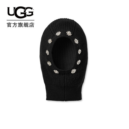 UGG套头装饰性针织巴拉克拉法帽