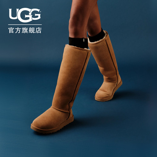 UGG舒适平底经典长筒雪地靴
