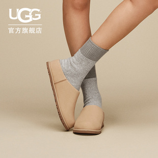 UGG春季新款女士舒适纯色薄底款半拖鞋休闲奥兹克罗格拖鞋1181130