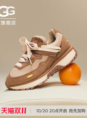 UGG低帮系带厚底复古老爹休闲鞋