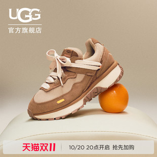 UGG春季男女同款舒适低帮圆头系带厚底复古老爹休闲鞋 1167491