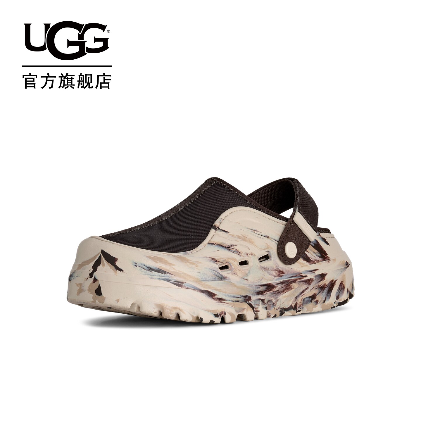 UGG秋季新款男女同款时尚可拆卸鞋跟绑带一脚蹬摩登休闲鞋1180537