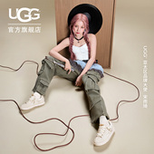UGG春季 1175301 明星同款 新款 女士平底纯色圆头系带低帮梅尔休闲鞋