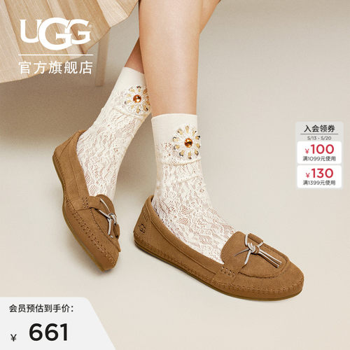 UGG简约平底休闲懒人鞋豆豆鞋