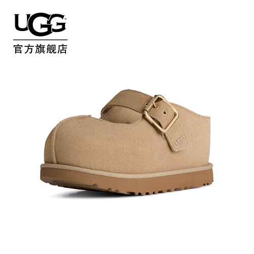 UGG时尚舒适炫金休闲玛丽珍鞋