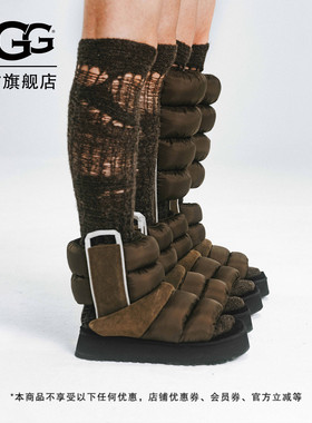 UGG x ATTEMPT冬季新款女士合作款纯色时尚厚底两穿休闲鞋1180151