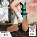 迷你纯色厚底保暖休闲短筒雪地靴1135092 经典 UGG秋季 女士舒适时尚