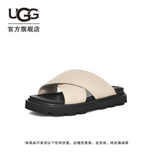 时尚 UGG夏季 女士休闲舒适厚底十字交叉款 一字凉拖鞋 新款 1152672