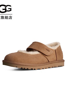 UGG舒适轻便休闲魔术贴玛丽珍鞋