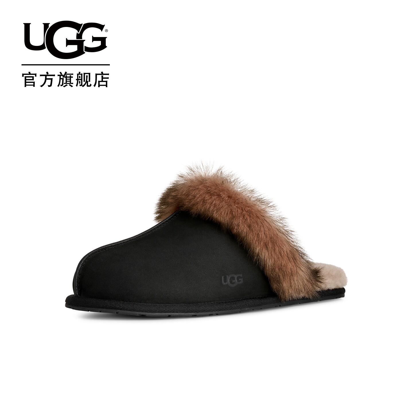 UGG时尚保暖茸茸包头毛毛拖鞋图片
