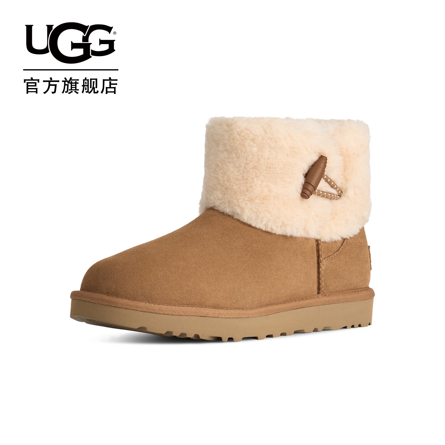 UGG舒适调节扣短筒雪地靴图片