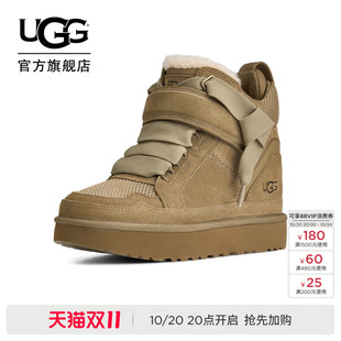 UGG秋季新款女士时尚舒适厚底增高纯色高帮梅尔休闲鞋 1193590