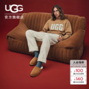 包头拖毛毛拖鞋 休闲舒适平底纯色家居外穿时尚 1101111 男士 UGG秋季