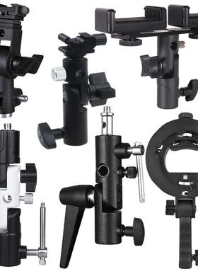 闪光灯支架EBUD型金属机顶热靴灯摄影灯反光伞柔光箱可接灯架灯座