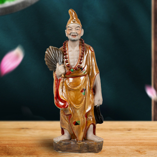 景德镇济公佛像活佛济公降龙神像玄关人物家居会所酒店摆件保平安