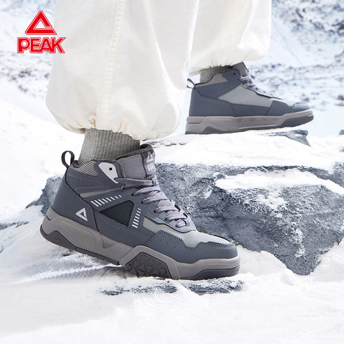 匹克中低帮加绒休闲运动鞋