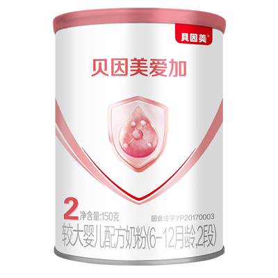 【爱护待产包】贝因美爱加2段婴儿奶粉150g+小屁孩纸尿裤XL码36片
