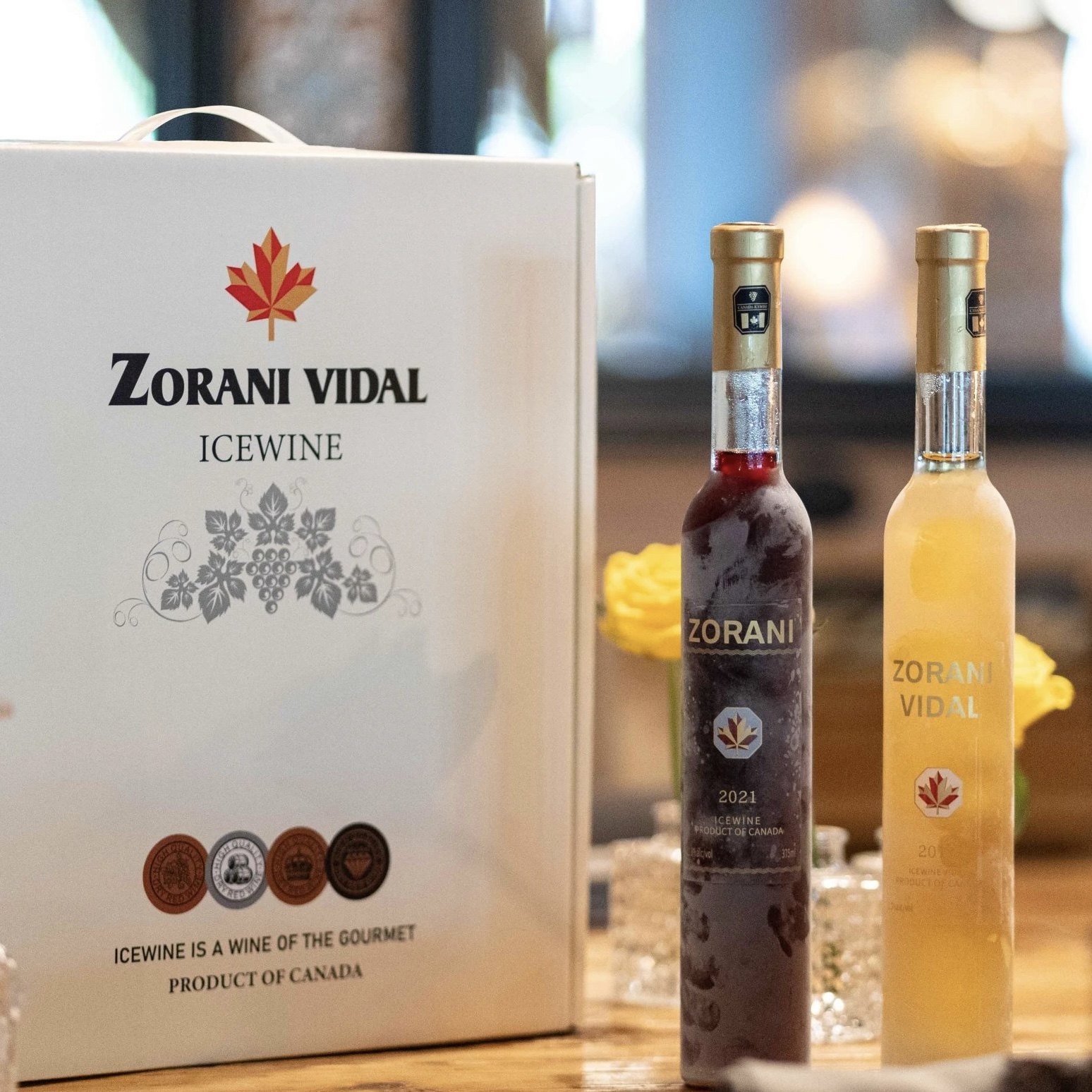 4瓶！山竹荔枝冰酒甜白葡萄酒加拿大进口微醺甜型果酒