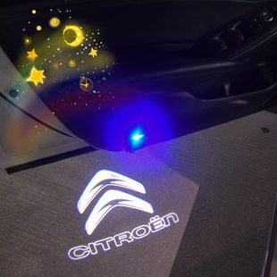 雪铁龙凡尔赛C5X C6 C3-XR天逸高清充电车门迎宾灯下车照地投影灯