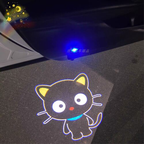 巧克猫Chococat车门迎宾灯充电款