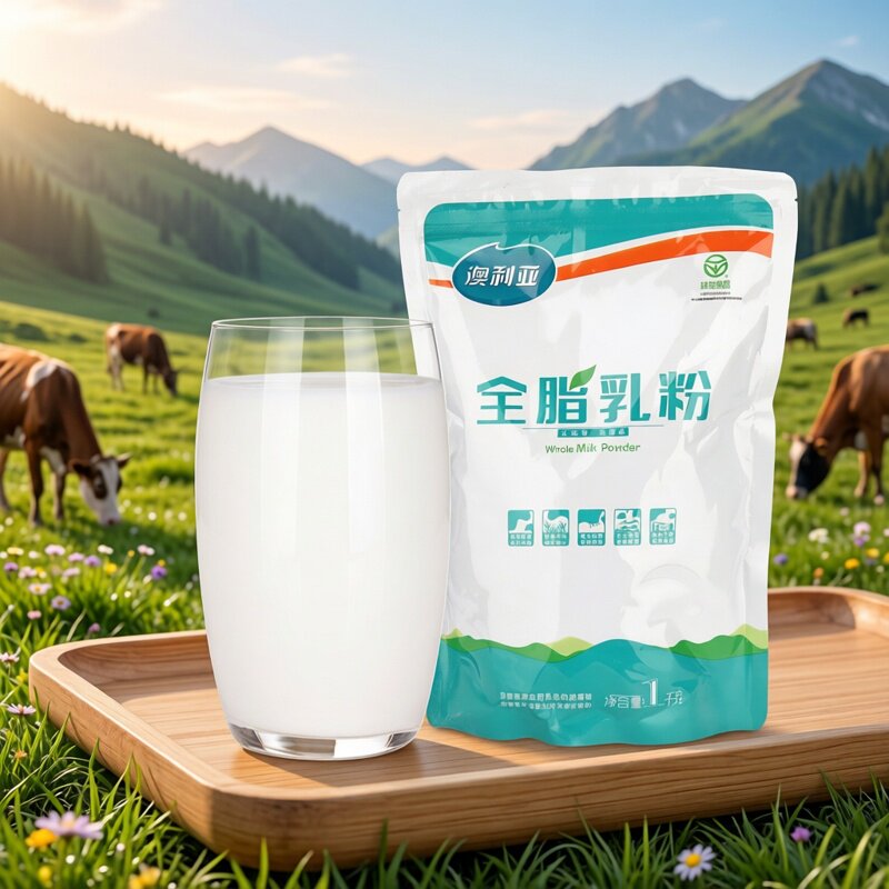 新疆奶粉澳利亚全脂乳粉成人老年青少年1000g袋装牛奶粉产地直发