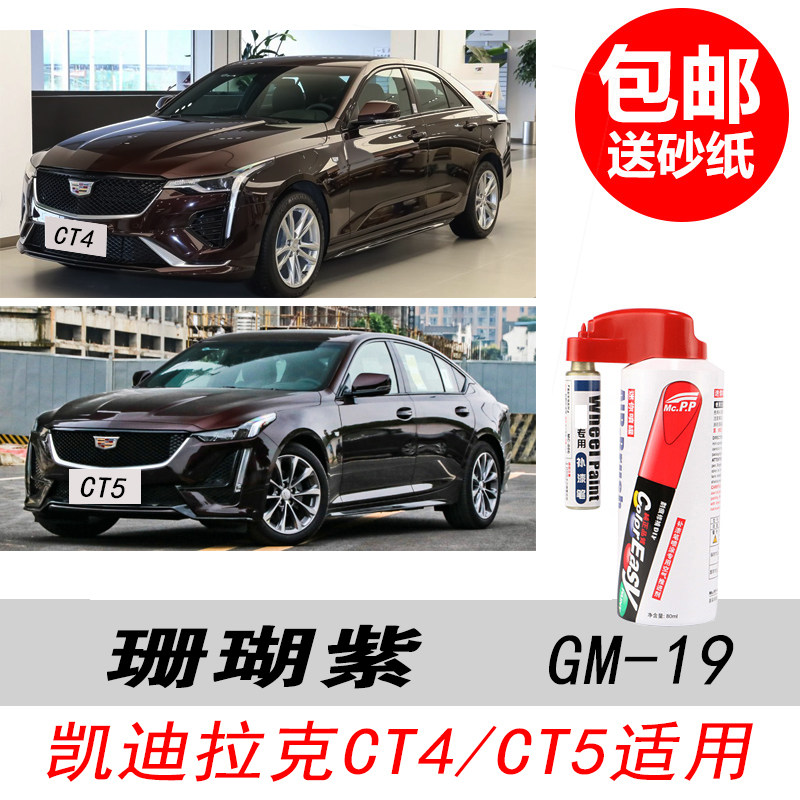新CT4珊瑚紫补漆笔CT5紫色自喷漆
